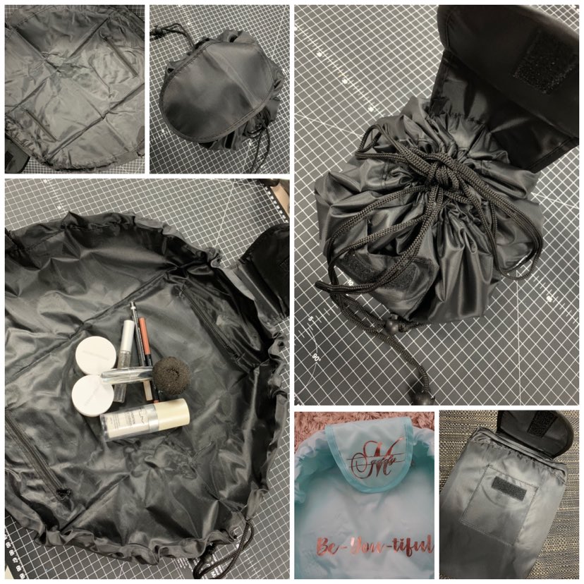 Round Makeup Bags - Stand Out Embroidery and Promotions