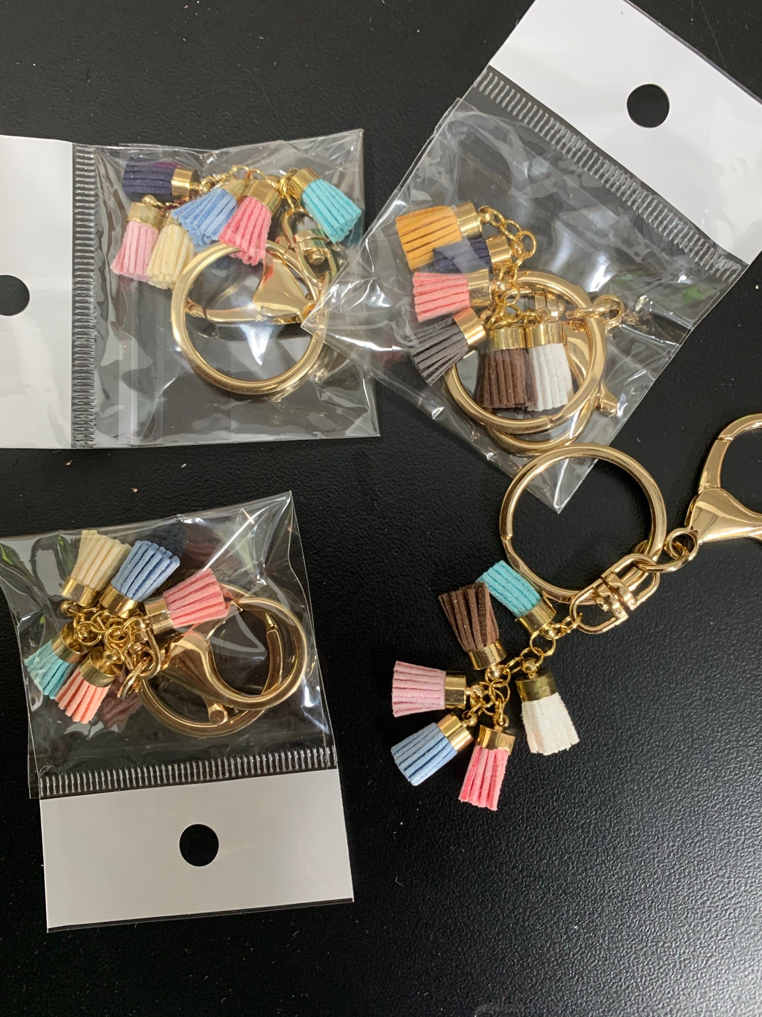 Multi Mini Tassell Keyrings - Stand Out Embroidery and Promotions