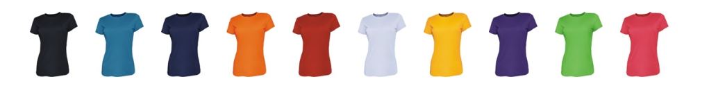 Ladies 100% Polyester Brushed Tee - V neck - Stand Out Embroidery and Promotions