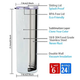 20oz Straight Skinny Double Walled Sublimation Tumbler.