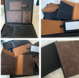 Suede Leatherette Travel gift set