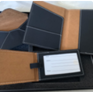 Suede Leatherette Travel gift set