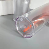 24oz Clear Double Wall Acrylic Tumblers GLOW IN THE DARK for snowglobe makers.
