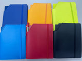 A6 leatherette notebook with matching notebook - Stand Out Embroidery and Promotions